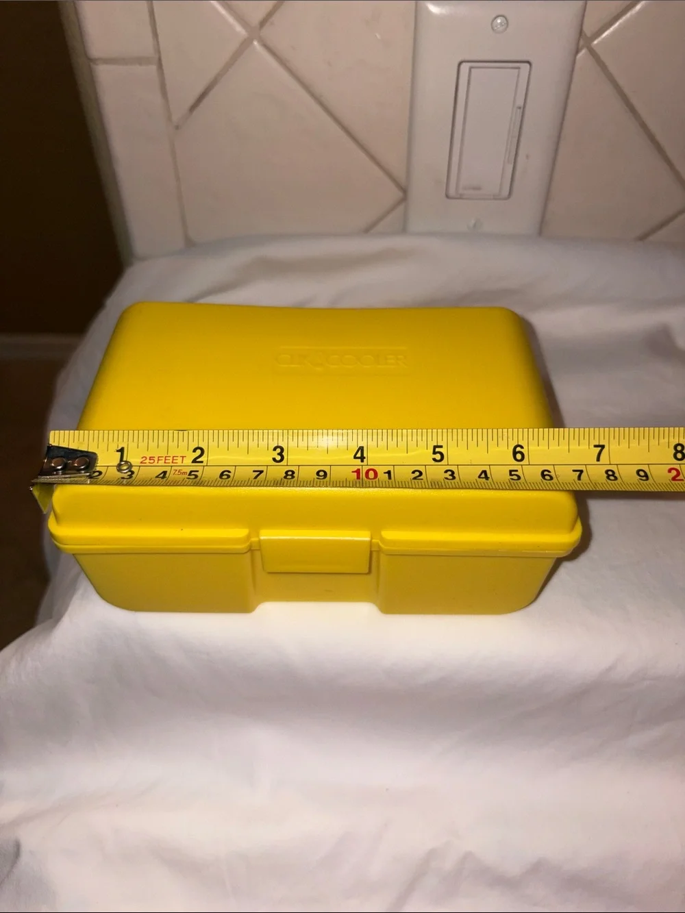 Vintage Yellow Clik Cooler - Mini Container Cooler